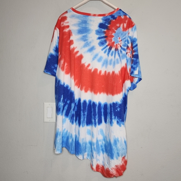 NWT Lane Bryant Fender Born In The USA red white blue tee. Size 26/28. 4X - Picture 6 of 12